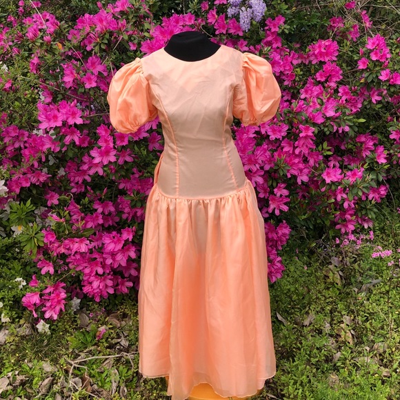 Dresses & Skirts - SOLDVintage 1980’s Cinderella drop waist gownSOLD